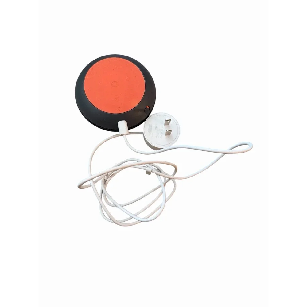⭐️⭐️⭐️⭐️⭐️ Google Home Mini 1st Gen Model H0A Gray Orange w/ White Power Cord